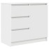 Aparador con cajón blanco 71x35x65 cm madera de