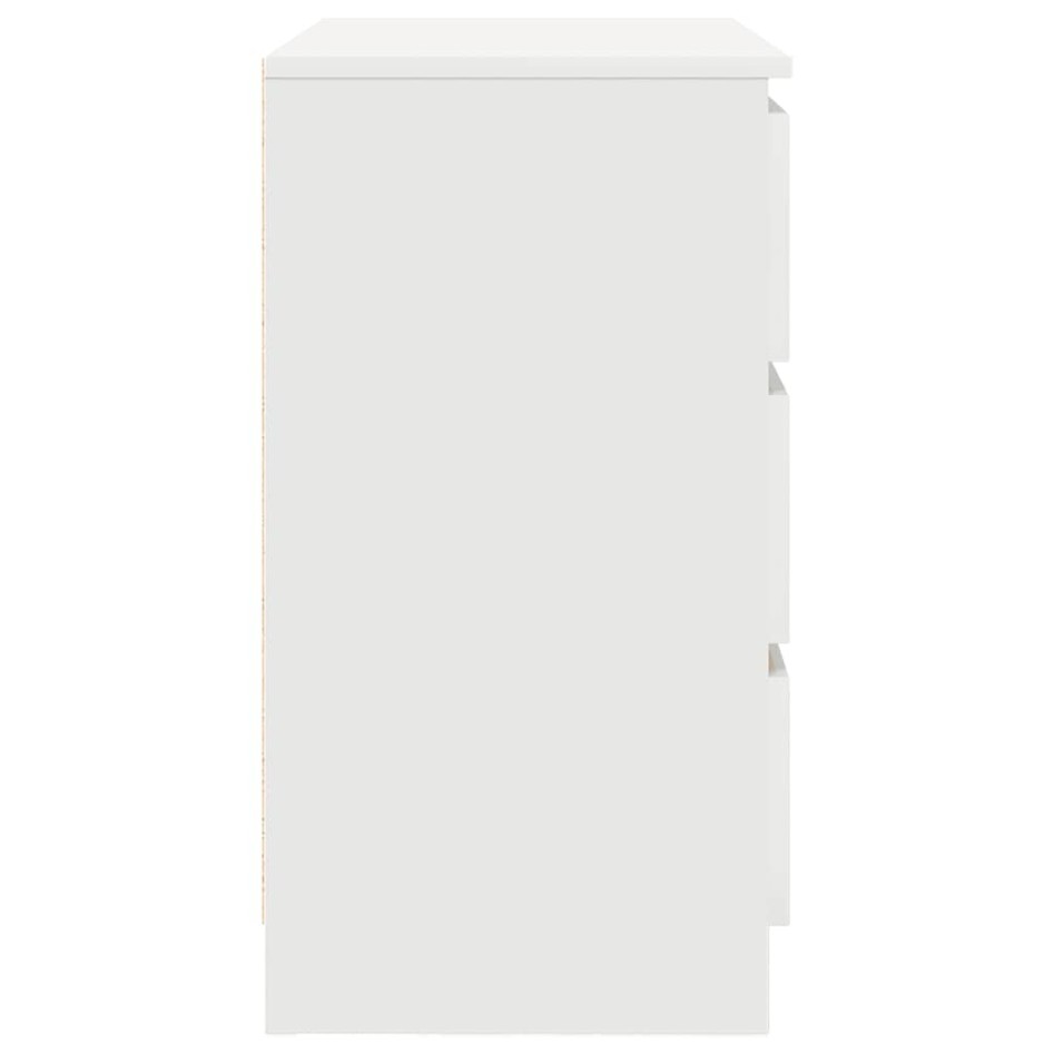 Aparador con cajón blanco 71x35x65 cm madera de