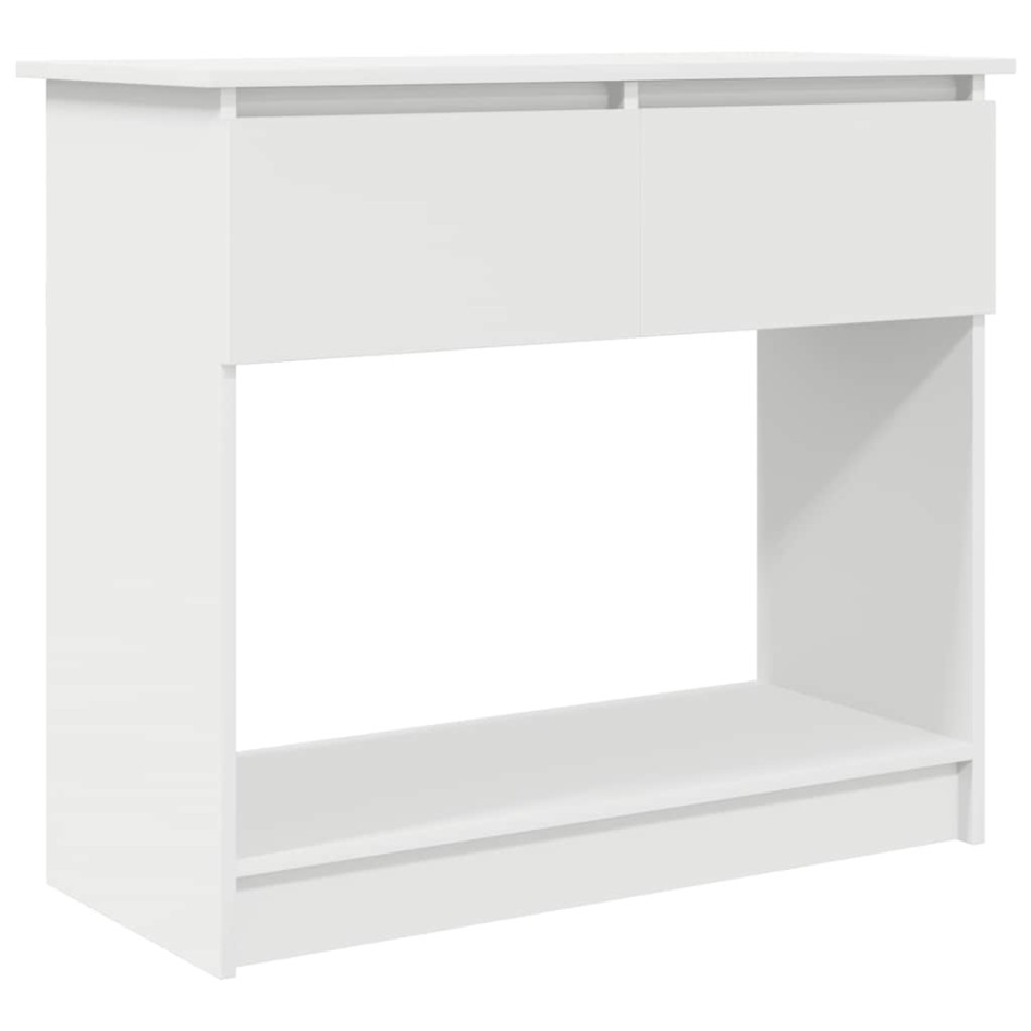 Mesa consola con cajones blanca 85,5x38,5x74,5