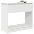 Mesa consola con cajones blanca 85,5x38,5x74,5