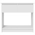 Mesa consola con cajones blanca 85,5x38,5x74,5