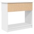 Mesa consola con cajones blanca 85,5x38,5x74,5