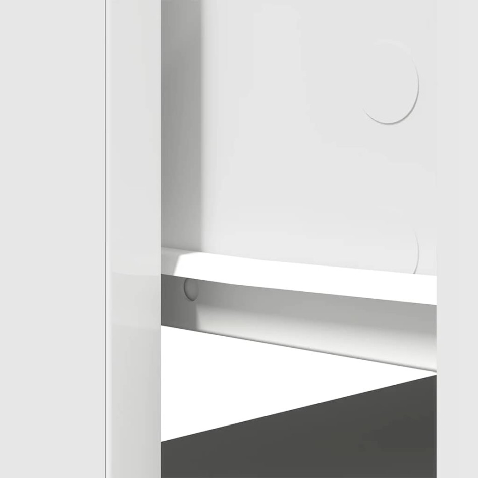 Mesa consola con cajones blanca 85,5x38,5x74,5