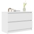 Mueble de TV de madera de ingeniería blanco 80x35x54