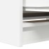 Mueble de TV de madera de ingeniería blanco 80x35x54