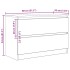 Mueble de TV de madera de ingeniería blanco 80x35x54
