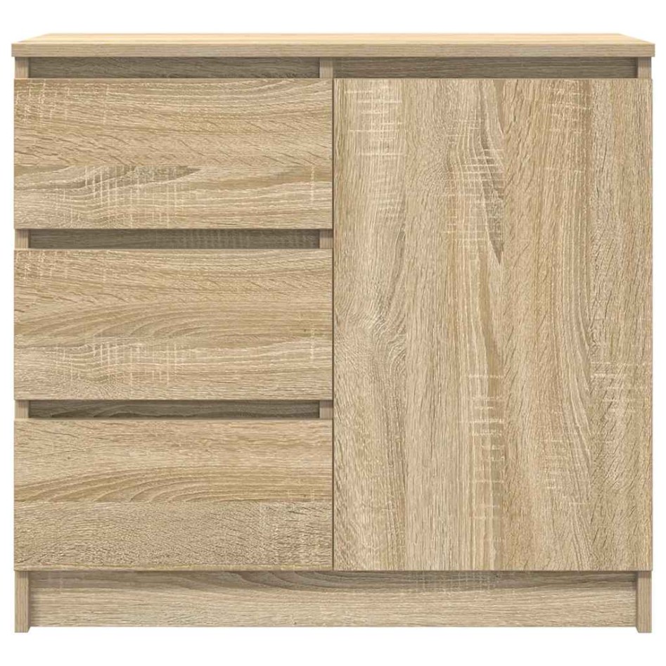 Aparador con cajón roble Sonoma 71x35x65 cm madera