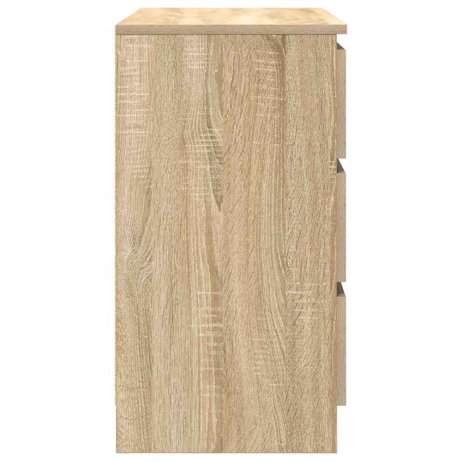 Aparador con cajón roble Sonoma 71x35x65 cm madera
