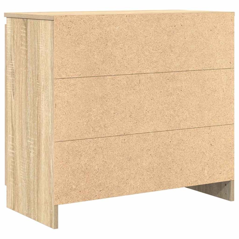Aparador con cajón roble Sonoma 71x35x65 cm madera