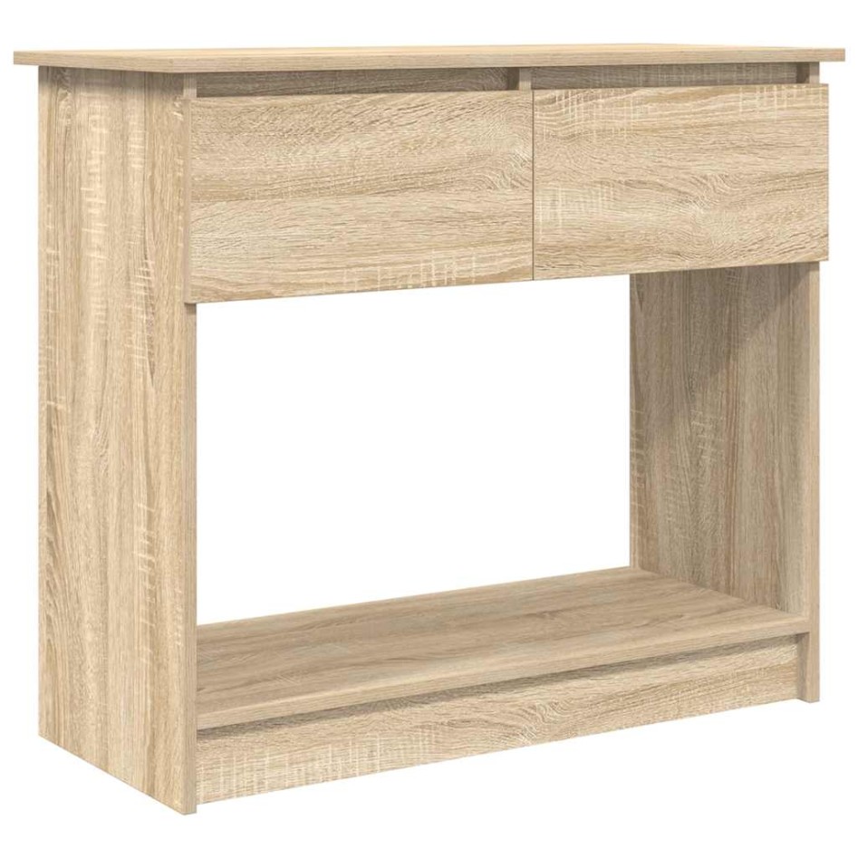 Mesa consola con cajones roble Sonoma 85,5x38,5x74,5