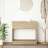 Mesa consola con cajones roble Sonoma 85,5x38,5x74,5