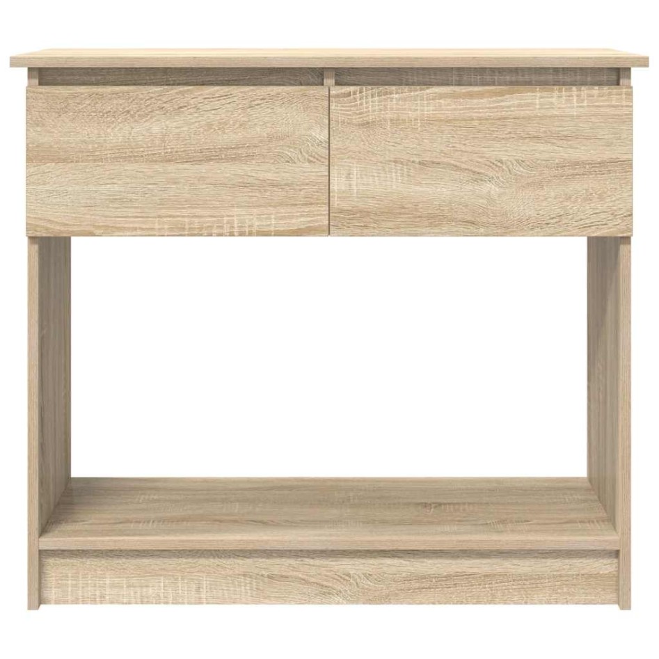 Mesa consola con cajones roble Sonoma 85,5x38,5x74,5