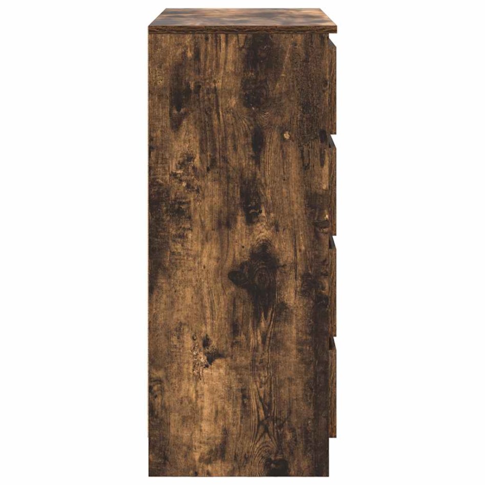Aparador con cajones roble ahumado 71x35x84cm madera