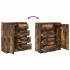 Aparador con cajones roble ahumado 71x35x84cm madera