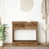 Mesa consola con cajones madera vieja 85,5x38,5x74,5