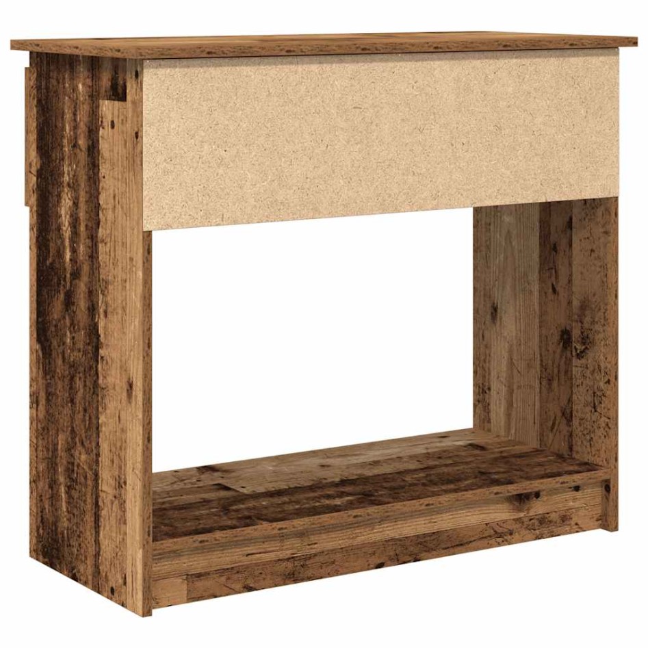 Mesa consola con cajones madera vieja 85,5x38,5x74,5