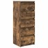 Aparador con cajones roble ahumado 37,5x35x99
