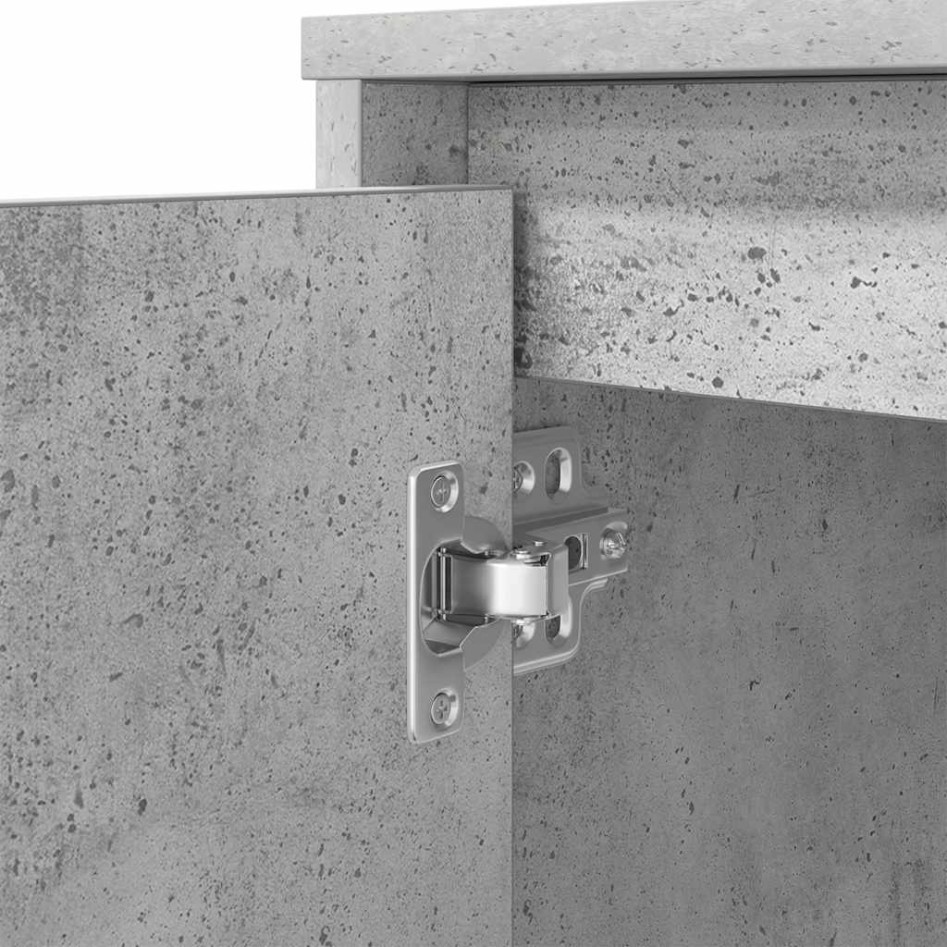 Escritorio gris hormigón 120x42x76 cm madera de