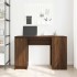 Escritorio roble marrón 120x42x76 cm madera de