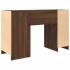 Escritorio roble marrón 120x42x76 cm madera de