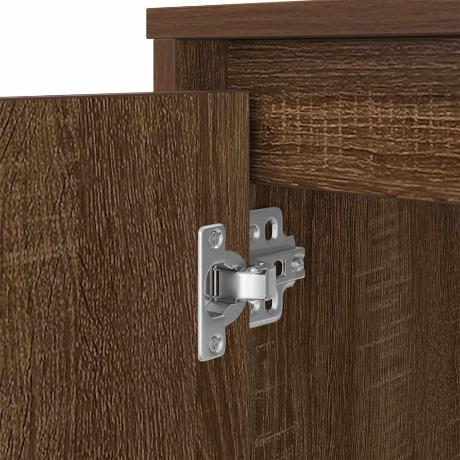 Escritorio roble marrón 120x42x76 cm madera de