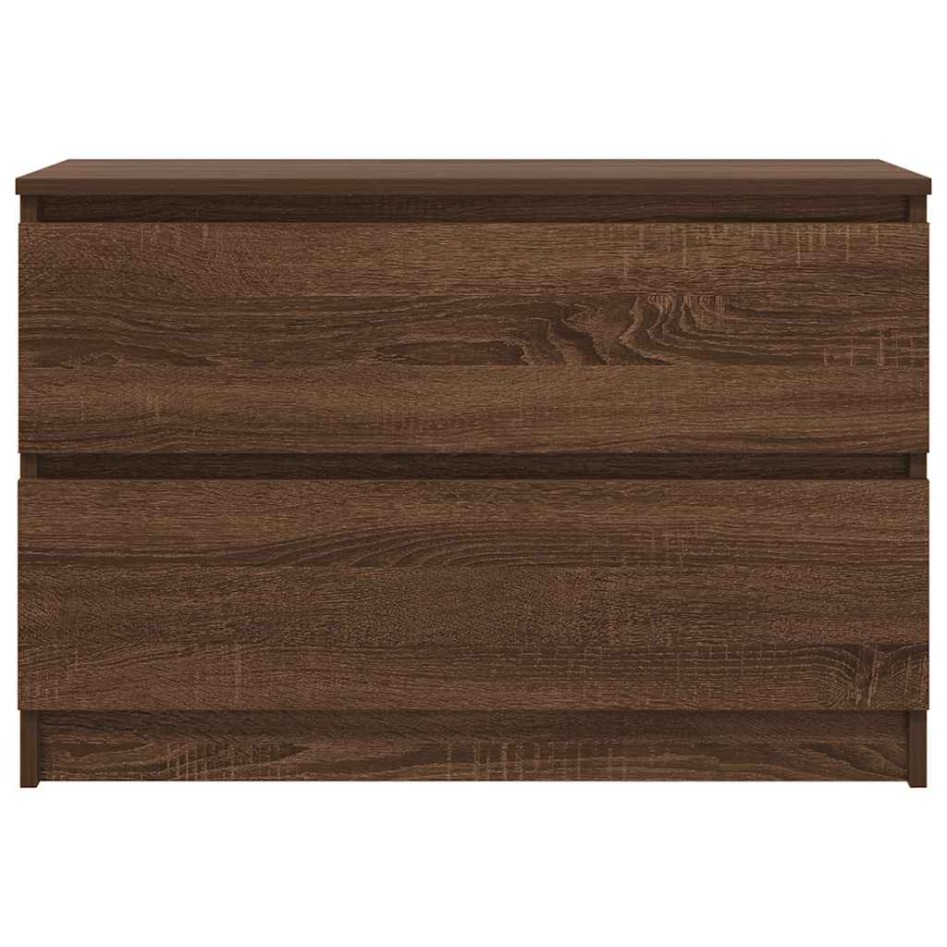 Mueble de TV marrón roble 80x35x54 cm madera de