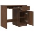 Escritorio roble marrón 86x49x76 cm madera de