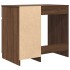 Escritorio roble marrón 86x49x76 cm madera de