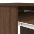 Escritorio roble marrón 86x49x76 cm madera de