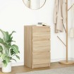 Aparador roble Sonoma 37,5x35x76 cm madera de ingeniería