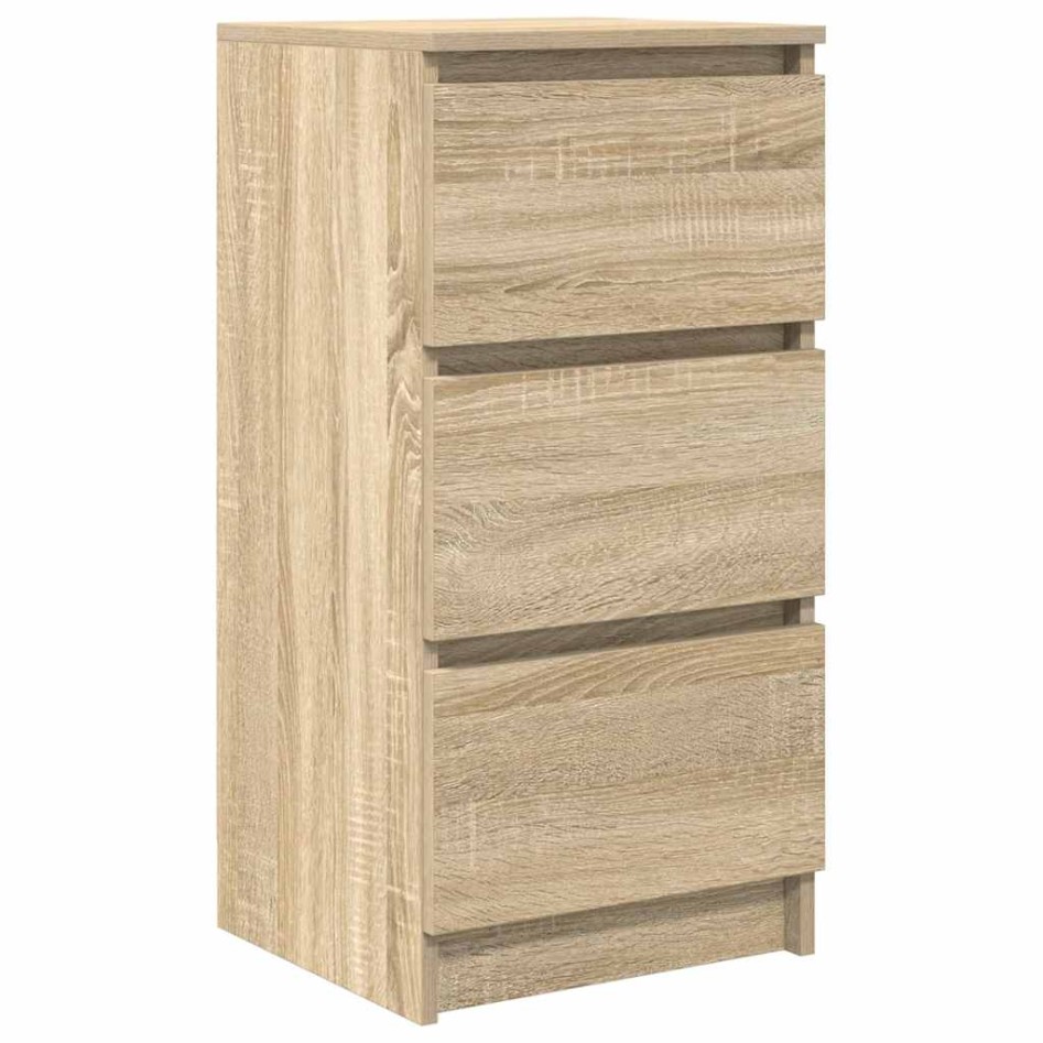 Aparador roble Sonoma 37,5x35x76 cm madera de