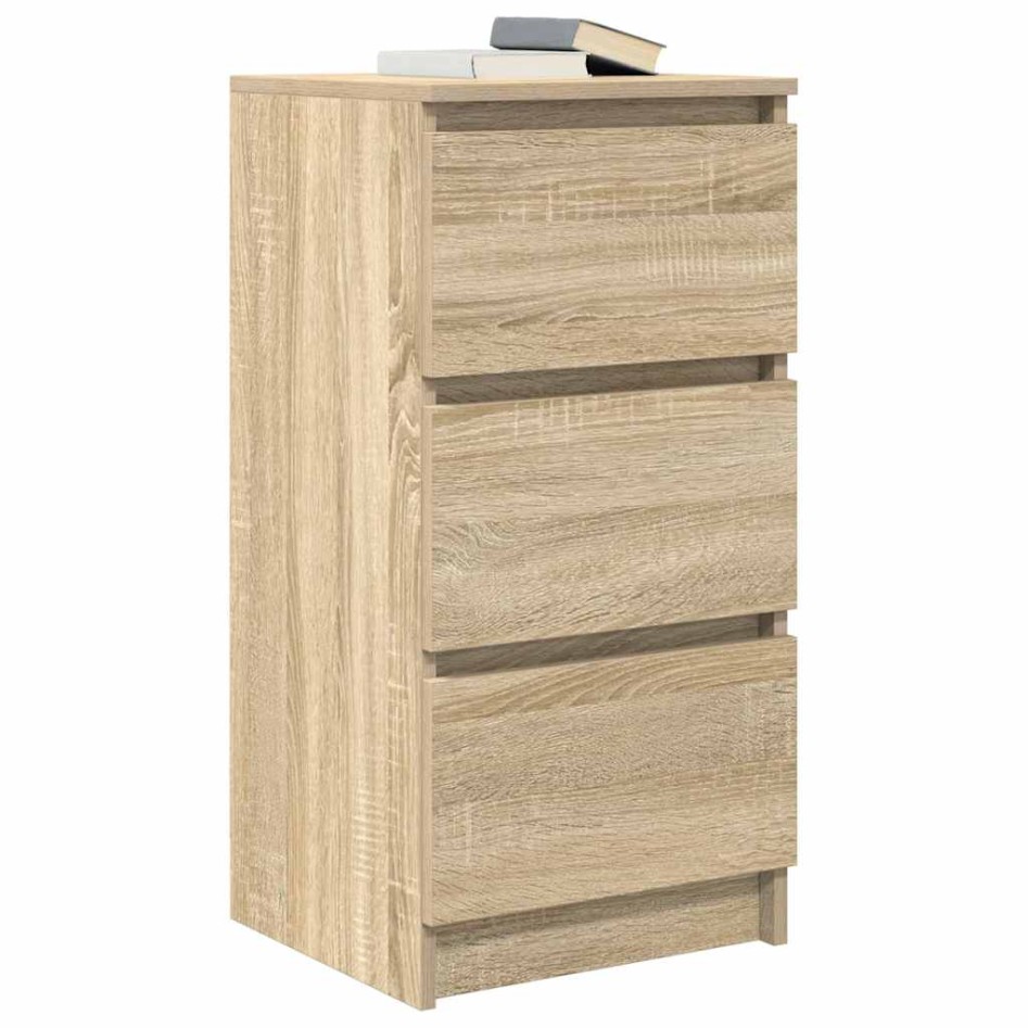 Aparador roble Sonoma 37,5x35x76 cm madera de