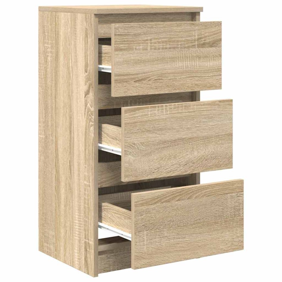 Aparador roble Sonoma 37,5x35x76 cm madera de