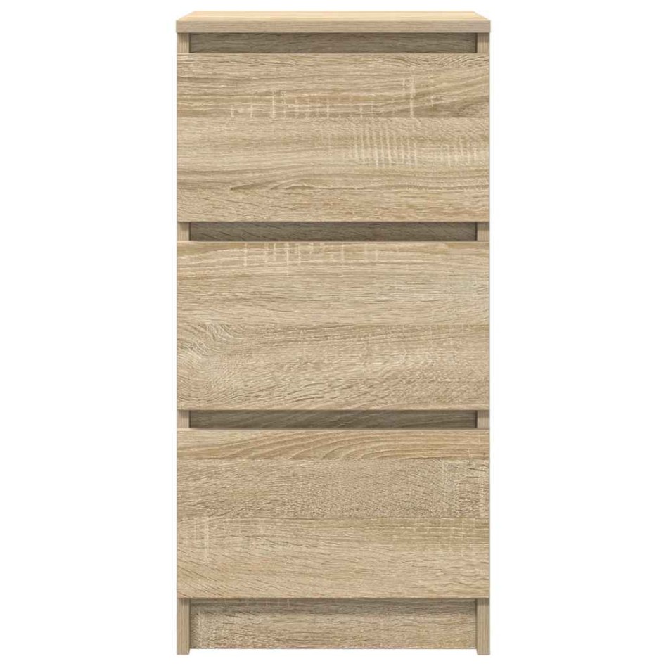 Aparador roble Sonoma 37,5x35x76 cm madera de