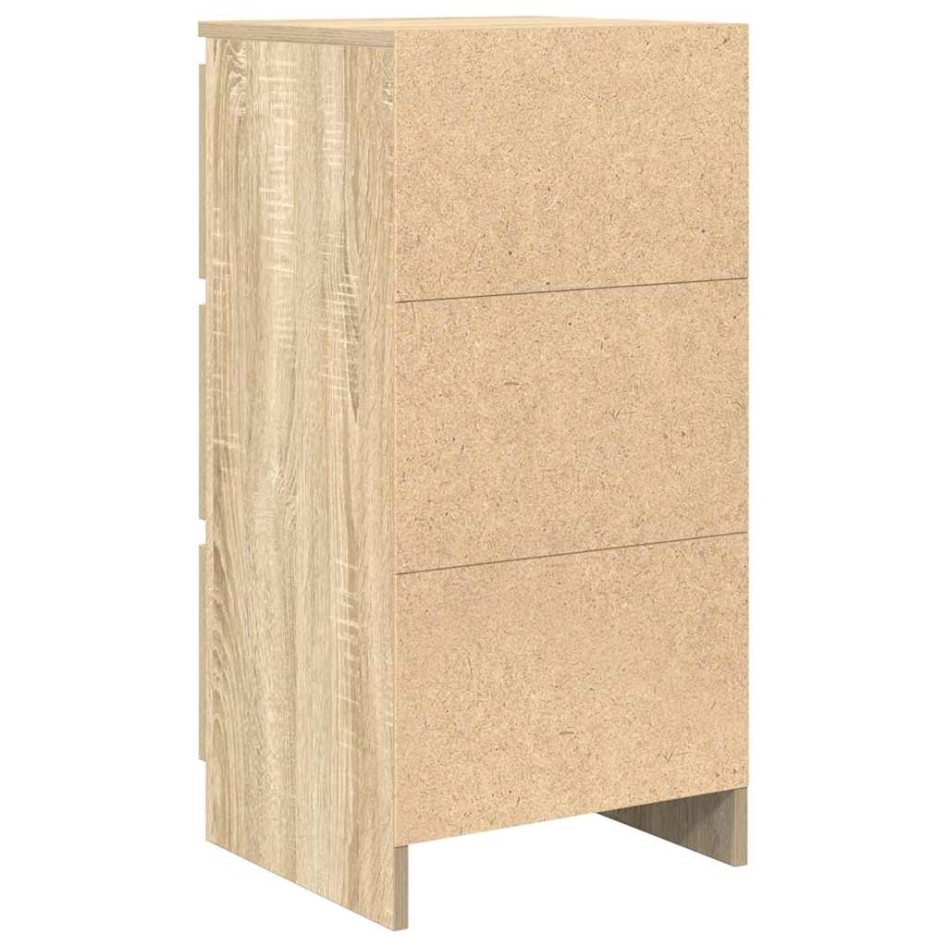 Aparador roble Sonoma 37,5x35x76 cm madera de