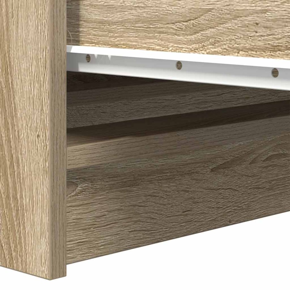 Aparador roble Sonoma 37,5x35x76 cm madera de