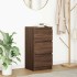 Aparador roble marrón 37,5x35x76 cm madera de