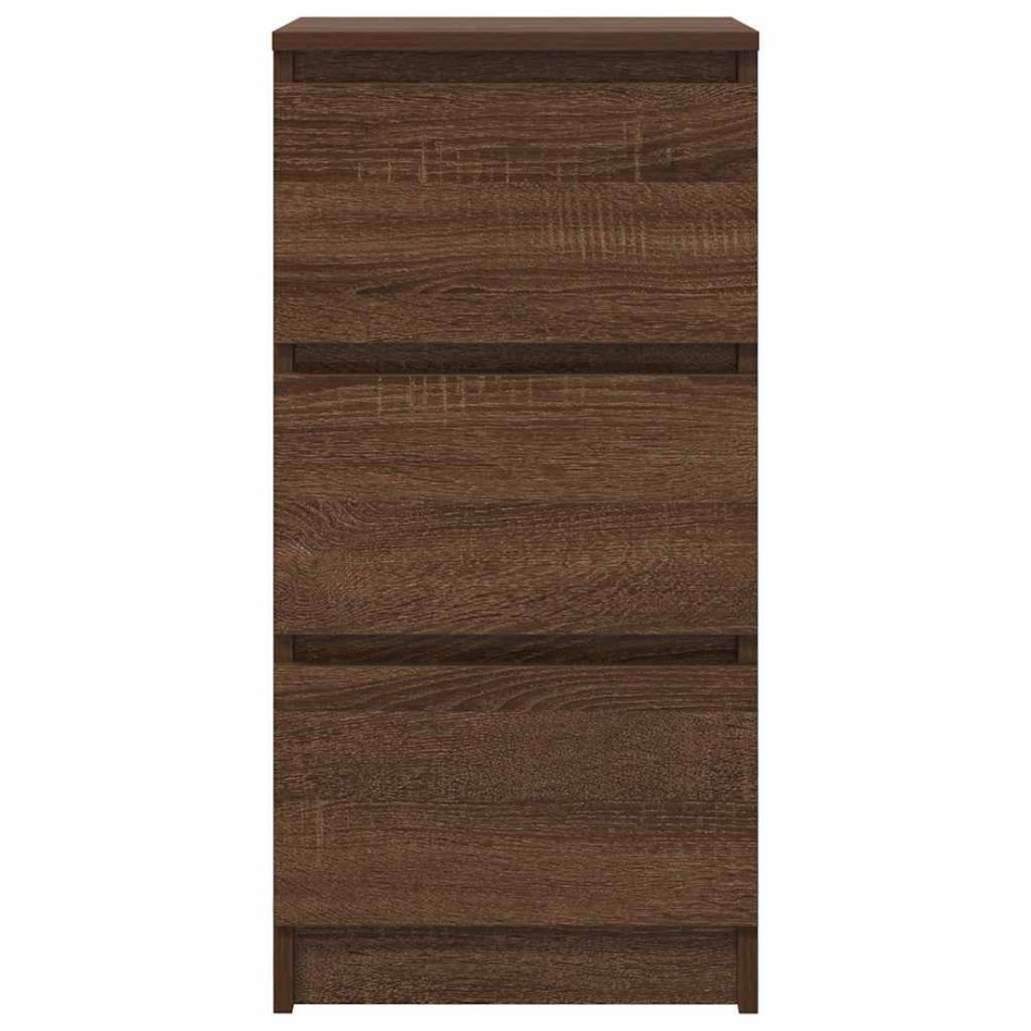 Aparador roble marrón 37,5x35x76 cm madera de
