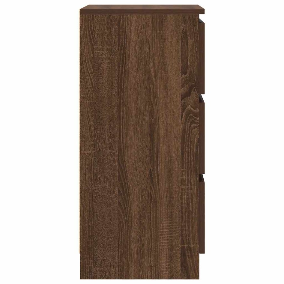 Aparador roble marrón 37,5x35x76 cm madera de