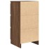 Aparador roble marrón 37,5x35x76 cm madera de