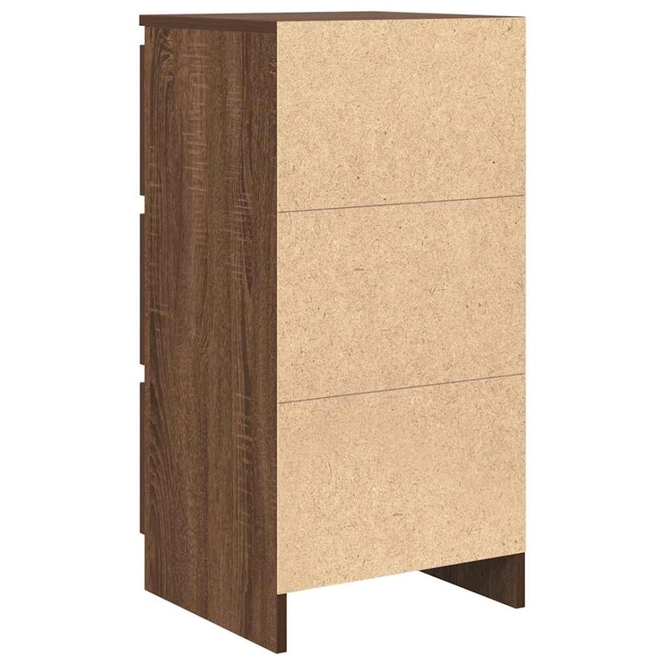 Aparador roble marrón 37,5x35x76 cm madera de