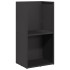 Leñero negro 40x30x80 cm Acero laminado en