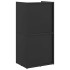 Leñero negro 40x30x80 cm Acero laminado en