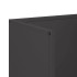 Leñero negro 40x30x80 cm Acero laminado en