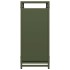 Leñero verde oliva 44x28x65 cm Acero laminado en