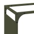Leñero verde oliva 44x28x65 cm Acero laminado en
