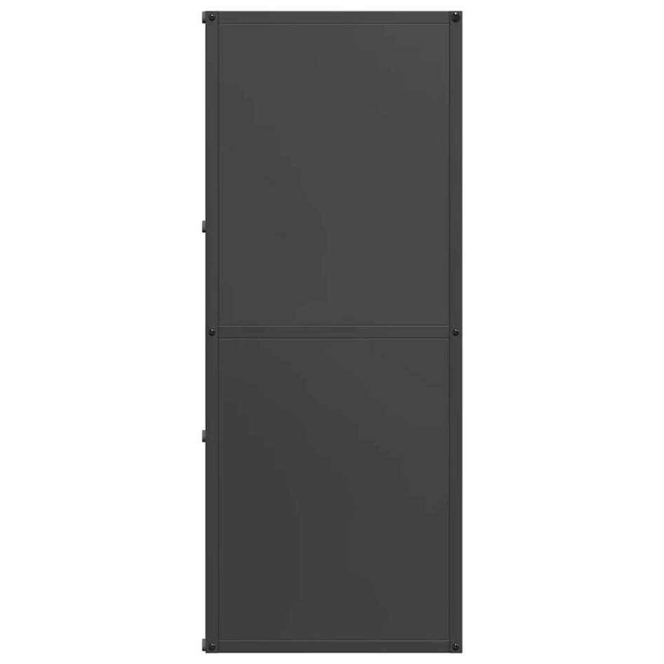 Leñero negro 40x30x75 cm Acero laminado en