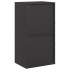 Leñero negro 40x30x75 cm Acero laminado en