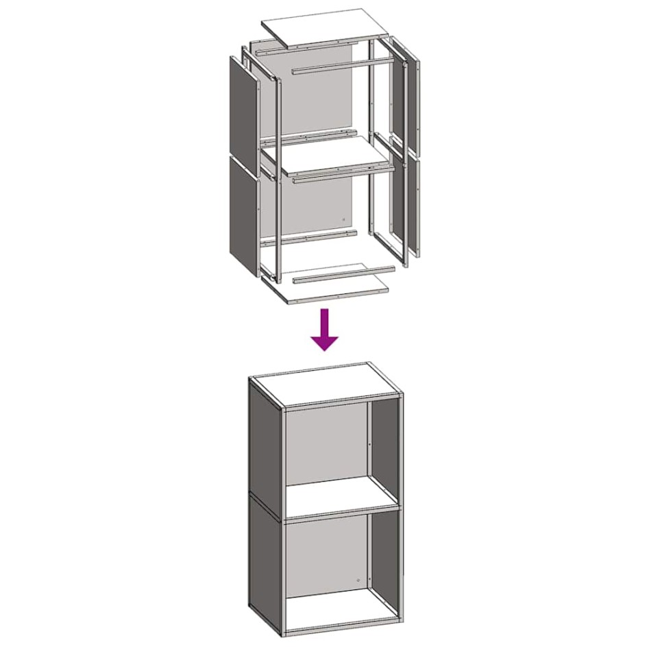 Leñero negro 40x30x75 cm Acero laminado en