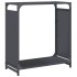 Leñero antracita 60x28x65 cm Acero laminado en